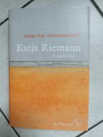 Katja Riemann Buch Jeder hat. Niemand darf.  Projektreisen Sachsen-Anhalt - Magdeburg Vorschau