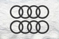 2x Audi Aufkleber | Audi Ringe Sticker Rs3 Rs4 Rs5 Rs6 A3 A4 A4 Bayern - Freilassing Vorschau