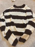 Braun/weißer Strick Pulli Köln - Longerich Vorschau