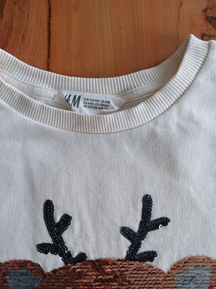 H&M Mädchen Sweatshirt in Gr.122/128 in Weißwasser