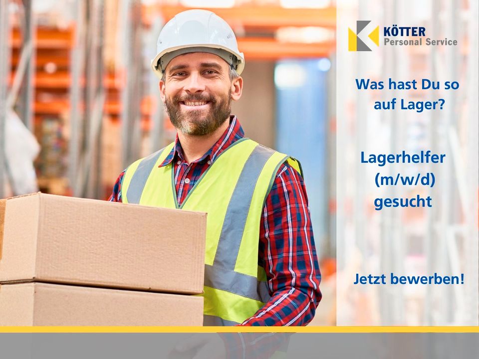 JOB: Lagermitarbeiter (m/w/d) in Mülheim Ruhr | ab 13,50€/Std in Essen