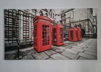 XXL Leinwandbild Telefonzellen London England 180x100cm Dortmund - Kirchderne Vorschau
