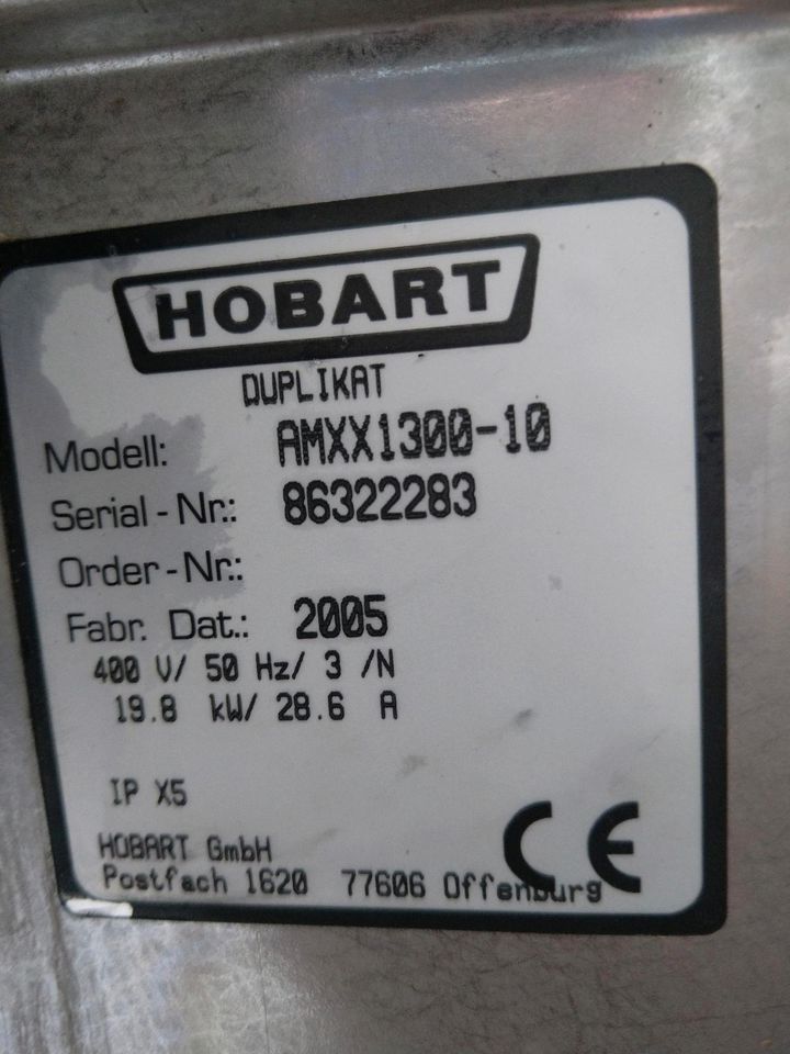 Hobart Gastro Haubenspülmaschine Geschirrspüler in Sülzfeld