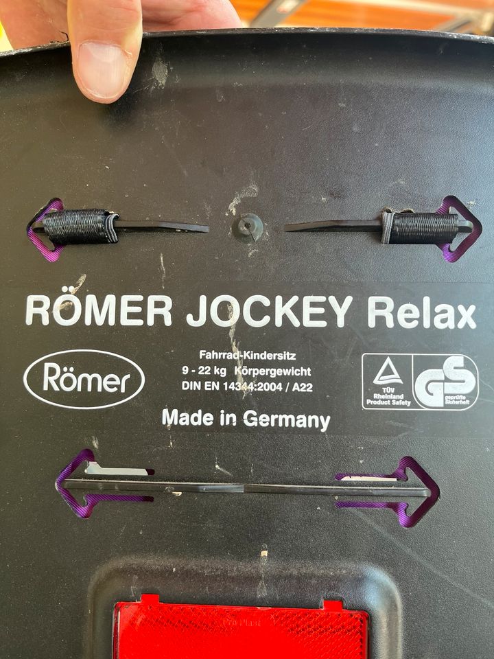 Römer Jockey Relax Fahrradsitz Kinder Fahrrad Kindersitz in Kreuzau