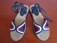 TOMMY HILFIGER Sandale Sandalette Gr. 40 nur 1x getragen wie NEU! Nordrhein-Westfalen - Düren Vorschau