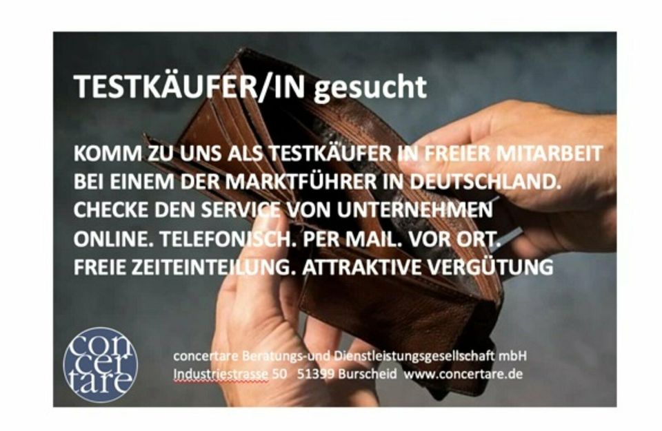 Tester (m/w/d) in 83093 Bad Endorf gesucht in Bad Endorf