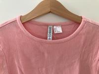 H&M Divided Ripp T-Shirt kurz rosa XS/ S Dortmund - Mitte Vorschau