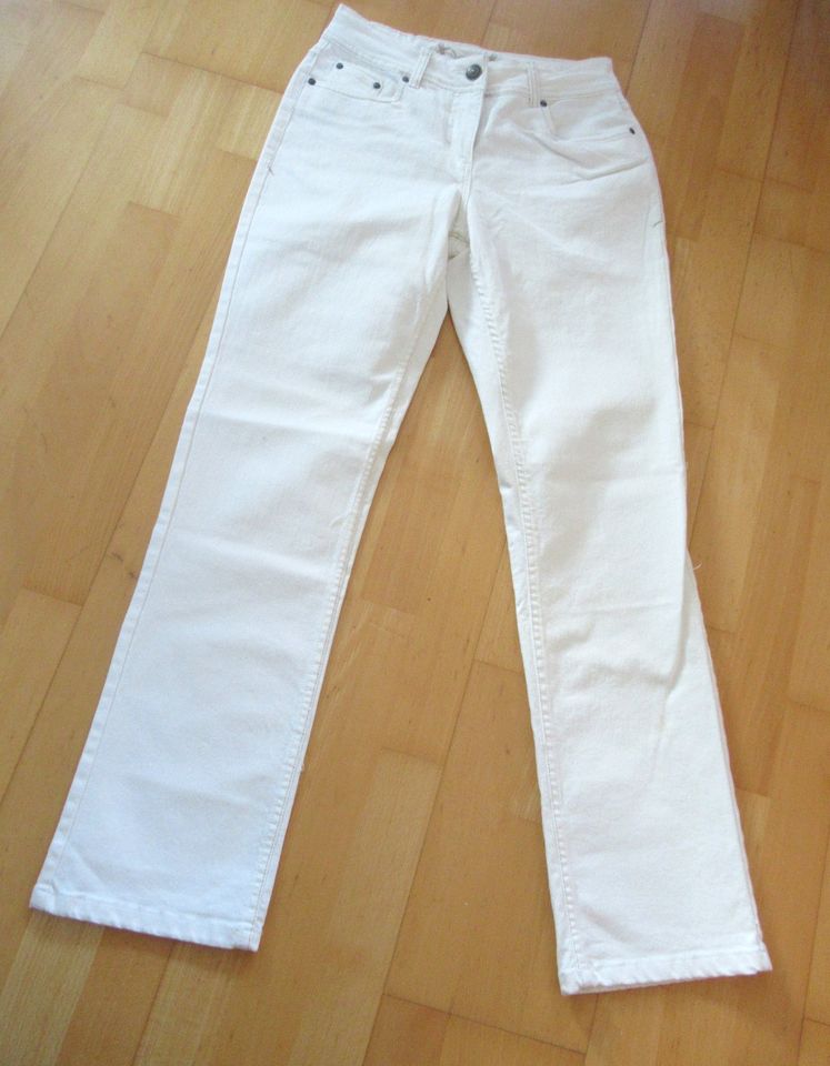 NEUE weiße Stretchjeans Jeans Größe 38 in Neubiberg