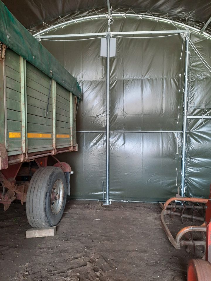 ✔️ JETZT FINANZIERUNG ANFRAGEN ✔️ Folienzelt 9x16 Meter - Folienhalle Leichtbauhalle Robuste Lagerlösung Schneller Aufbau Speditionsversand Garantie Rundbogenhalle Rundbogenzelt Folientunnel in Hamburg