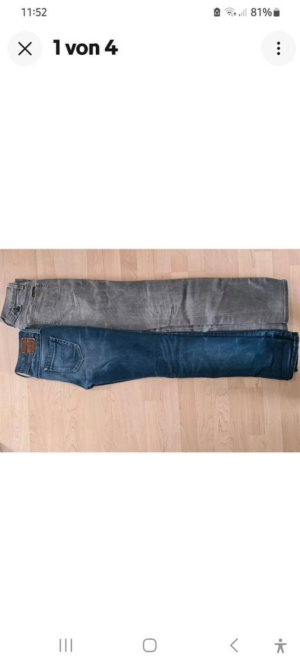 G-Star Jeans dunkel 1x blau & 1x mittel grau in Gladbeck