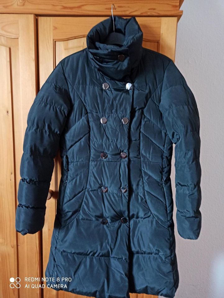 Steppmantel Wintermantel Anorak schwarz 38 in Dummerstorf