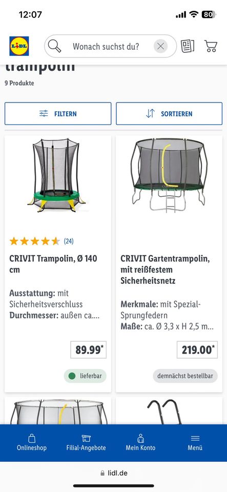 Trampolin Crivit 3,3m in Hessen - Homberg (Efze) | Spielzeug für draussen  günstig kaufen, gebraucht oder neu | eBay Kleinanzeigen ist jetzt  Kleinanzeigen