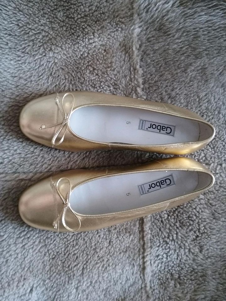 Damen Ballerinas Neu Hochzeit Schuhe Leder Gabor Gr.5 in Ratingen