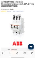 NEU 85% off: SLS-Schalter ABB S751/3 E63 Nordrhein-Westfalen - Krefeld Vorschau