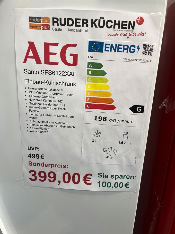 AEG Einbau-Kühlschrank SFS6122XAF in Berlin