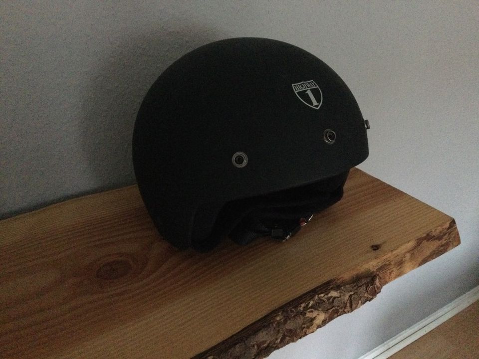 Motorradhelm Highway 1 Schwarz XL Louis Zubehör Moped Mofa Helm in Mauritz