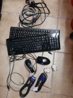 2x Tastatur, 2 Mäuse, 3 Anschlusskabel, 2x VGA mit Adapter Sachsen - Gelenau Vorschau