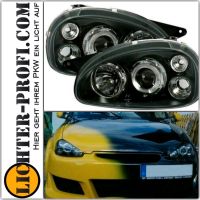 LED Angel Eyes Scheinwerfer schwarz für Opel Corsa B 93-00 Hessen - Calden Vorschau