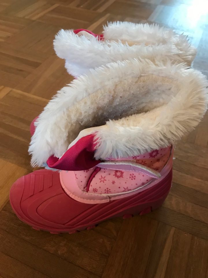 Winterstiefel 30 pink Kuschel Fleece in Rheinberg