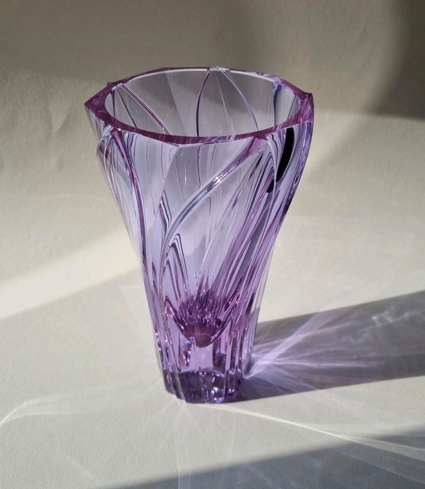 Vintage Vase / Glasvase Alexandrit Neodym -Jirina Pastrnkova ZBS in Leipzig