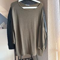 ZARA Oberteil Oversize M Grün Khaki Schwarz Bayern - Schrobenhausen Vorschau