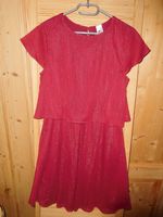 Festliches Kleid NEU - weinrot/bordeaux mit Glitzer - Gr. 36/38 Sachsen - Zwickau Vorschau