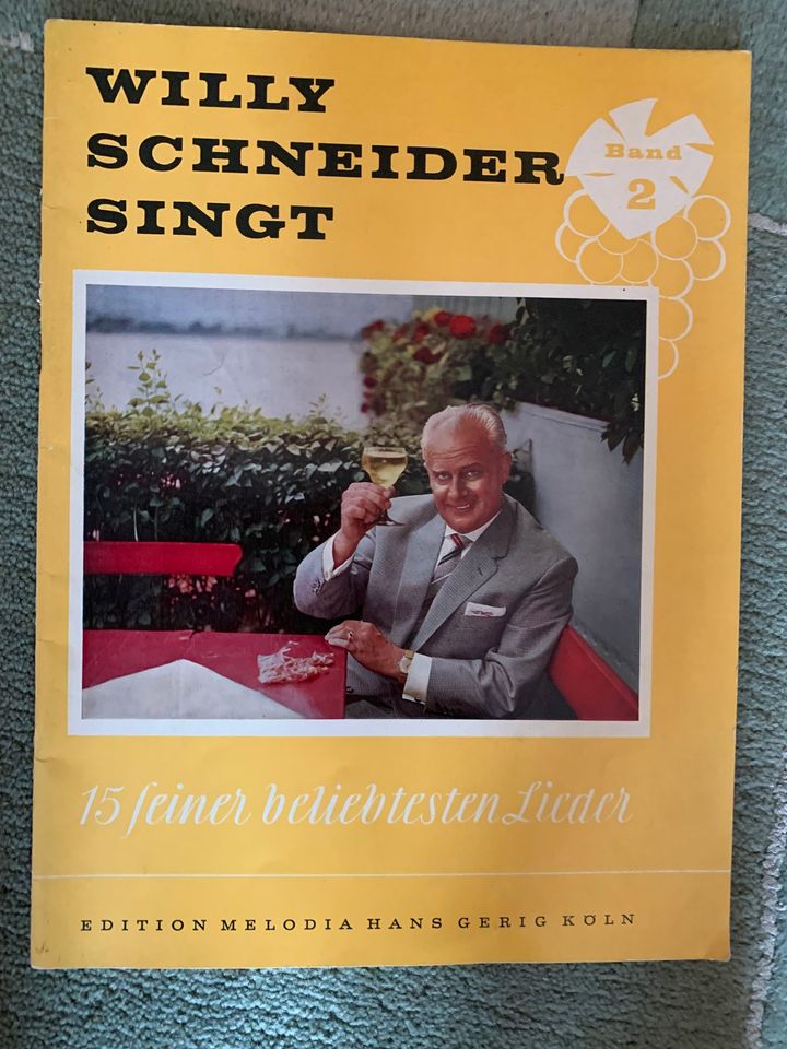 Klaviernoten: Willy Schneider - alte Lieder aus den 50er Jahren in Leonberg