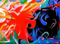 Franz Marc - Fighting Forms k93544 90x120cm Ölbild handgemalt Berlin - Treptow Vorschau