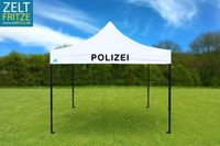 Polizei Zelt mit Druck Kontrollpunkt Sicherheit Infozelt 3x3m NEU Hessen - Trendelburg Vorschau