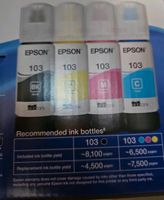 Epson Eco Tank Tinte 103  NEU 4+1 Schleswig-Holstein - Gettorf Vorschau