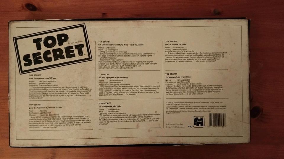 Top Secret Brettspiel in Lübeck