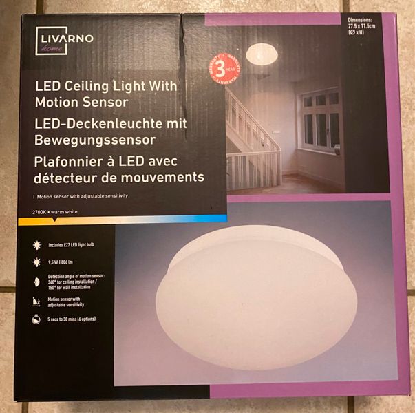 LIVARNO home LED-Deckenleuchte mit Bewegungssensor, Ø 27,5 cm in  Nordrhein-Westfalen - Leichlingen | eBay Kleinanzeigen ist jetzt  Kleinanzeigen