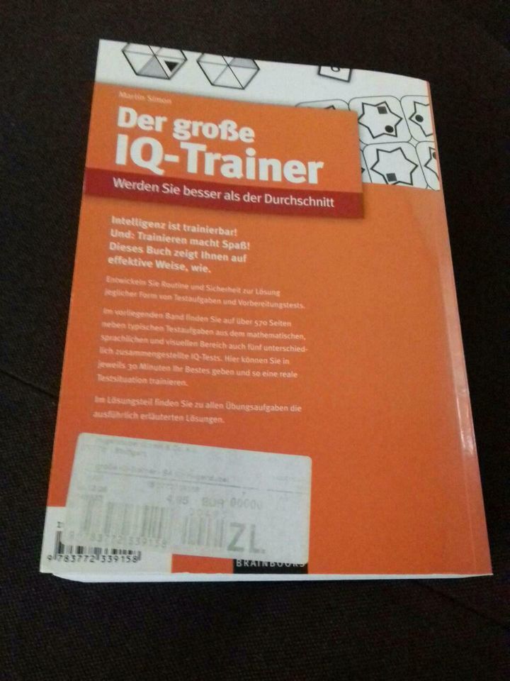 IQ Training Buch mit Lösungen in Rot am See