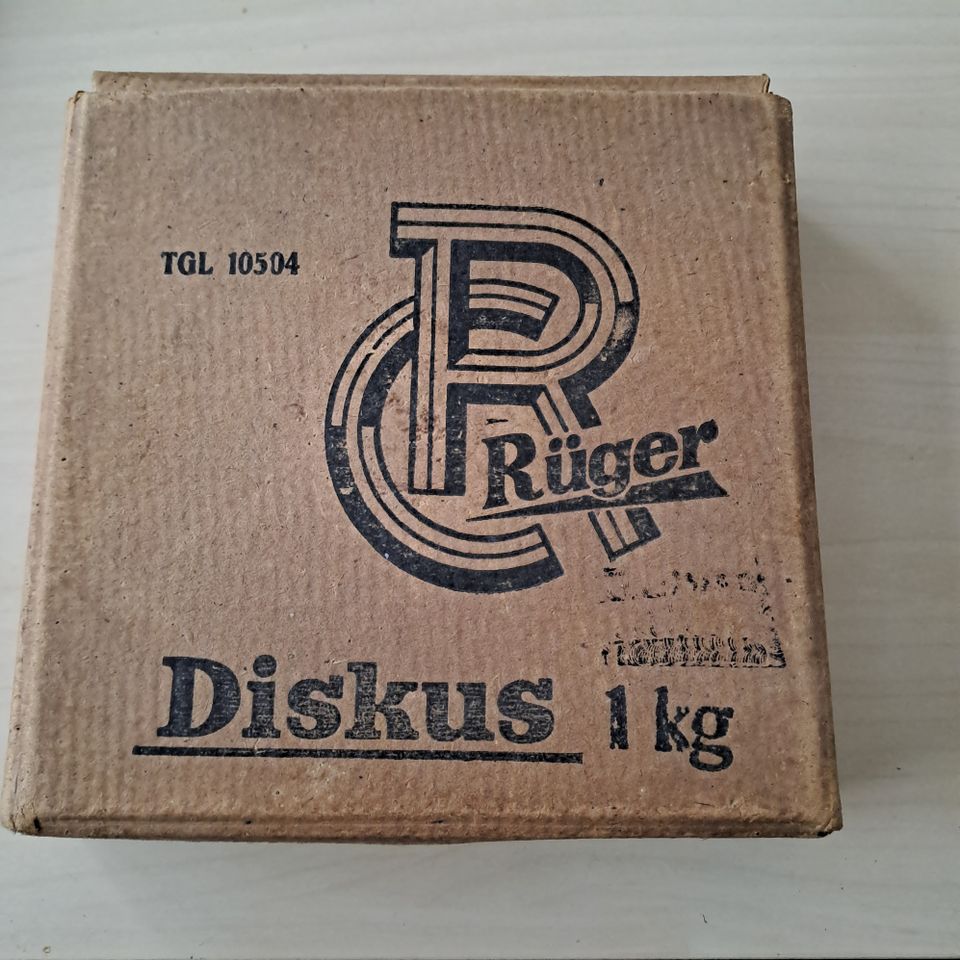 DDR-Originaler Rüger Diskus 1kg von 1971 unbenutzt. in Leipzig