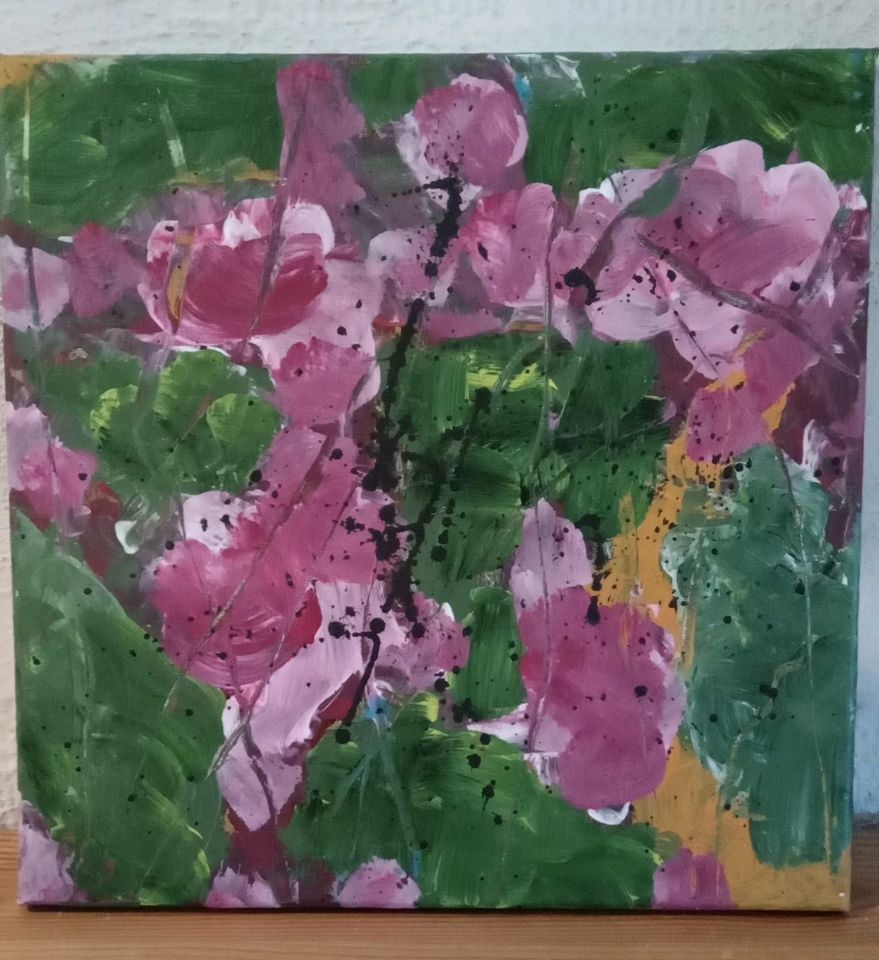 Acrylbild Frühlingssturm auf Leinwand 30 x 30 cm neu in Hannover