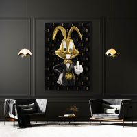 Bugs Bunny Luxus und Reichtum ,Wandbild Leinwand mit Rahmen Stuttgart - Stuttgart-Ost Vorschau