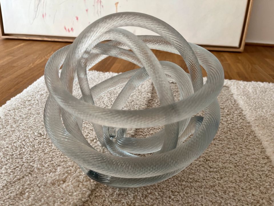 XL Deko Objekt | Glas Knoten Skulptur in Schifferstadt