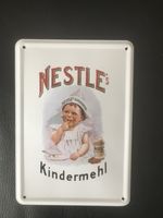 Blechschild**Blechpostkarte**retro**NESTLE Kindermehl Baden-Württemberg - Lauchringen Vorschau