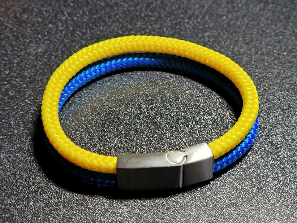 Armband Länderfarben z.B. Ukraine/ Schweden in Lenne