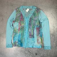 Heine Fairycore Mesh Cardigan – Y2K Spitze & Print (40) Oberteil Bayern - Würzburg Vorschau