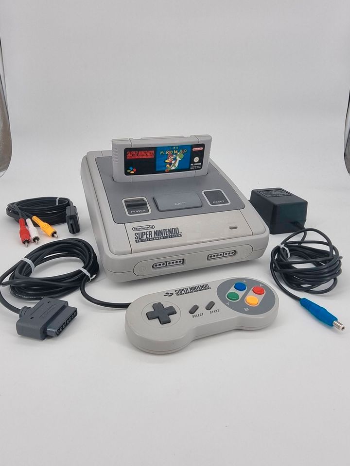 Super Nintendo SNES Konsole + Super Mario World + Controller |TOP in Hannover