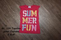 Gr 104 Shirt Top rot Topolino Mädchen Sommer Brandenburg - Zehdenick Vorschau