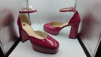Högl Lackleder High Heel Blockabsatz Plateau Pumps pink Gr.40 Hessen - Bad Camberg Vorschau
