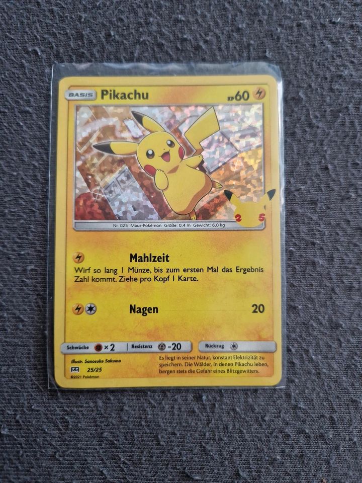 Pokemon Pikachu Holo Mc Karte in Fürth