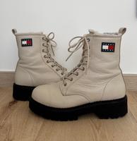 Tommy Hilfiger Winter Schuhe Boots beige weiß schwarz 40 leder Sachsen - Zwickau Vorschau