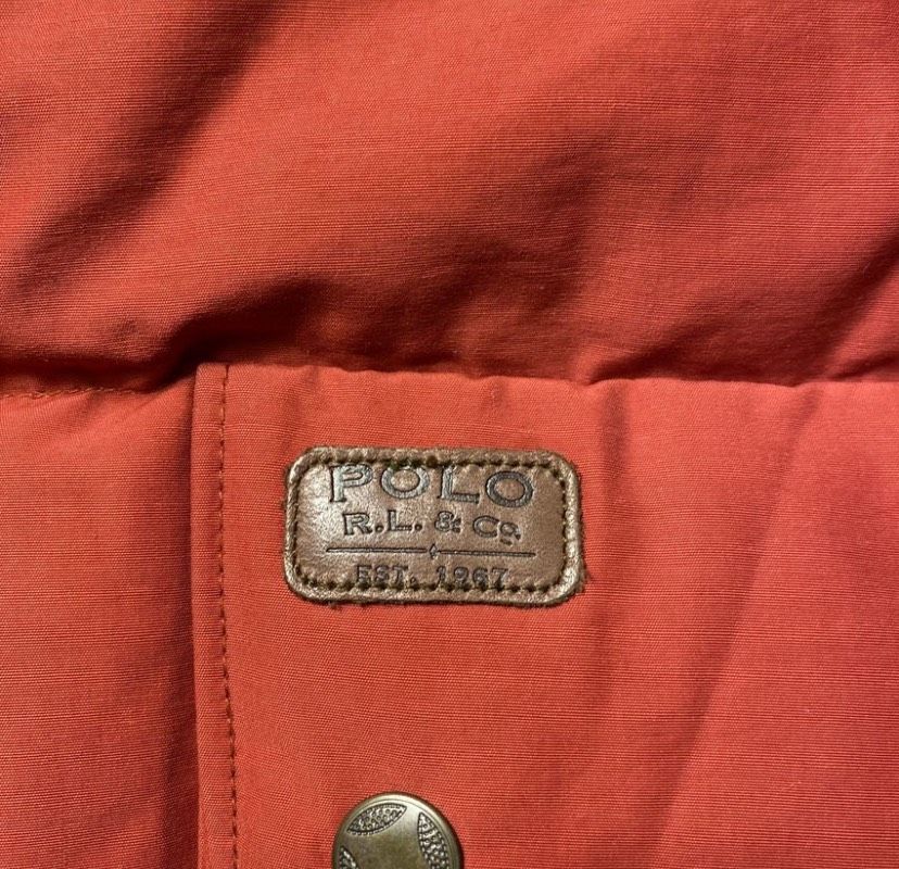 Down vest Polo Ralph Lauren/Leather Application/Vintage in Bitburg