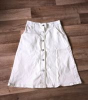 Creme offwhite Rock midi skirt Uniqlo Jeans vintage XS S 34 36 Friedrichshain-Kreuzberg - Friedrichshain Vorschau