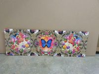 Wandbild Blumen Schmetterling 90x30cm Baden-Württemberg - Karlsbad Vorschau