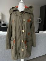 Michael Kors Jacke Parka Mantel Trenchcoat Grün Khaki Gold S 36 Baden-Württemberg - Karlsruhe Vorschau