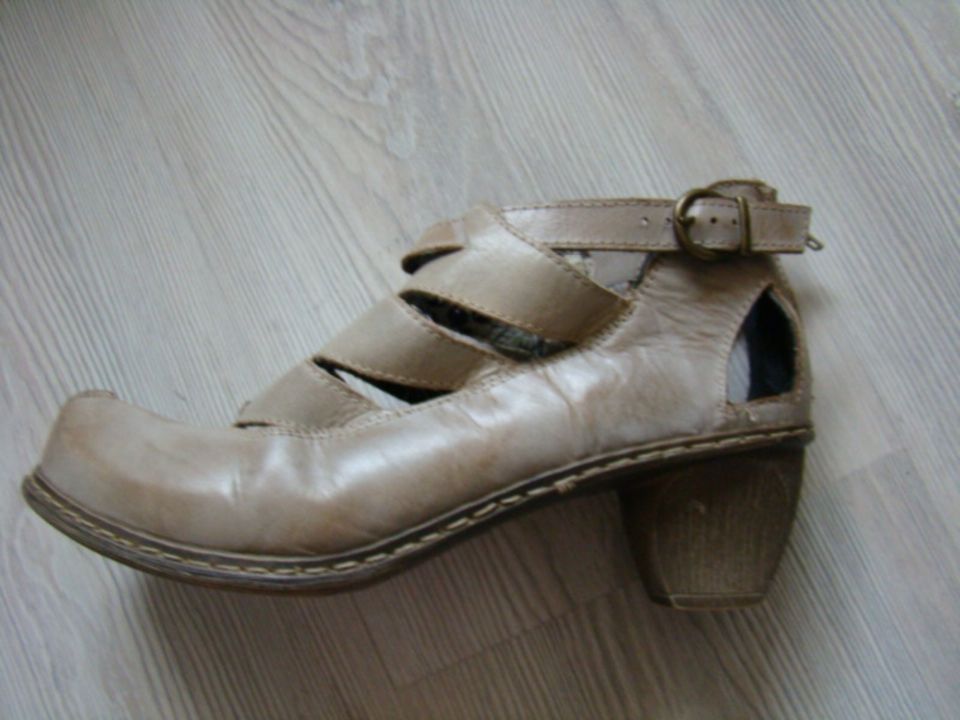 RIEKER Leder Pumps Sandale 38 Sandaletten USED LOOK Damen SCHUHE in Menden